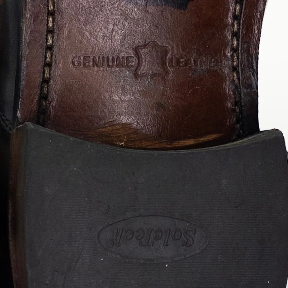 Florsheim Men's Black Leather Cap Toe Oxford Dress Shoes Size 8D Lace Up